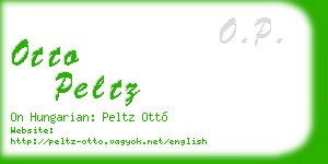 otto peltz business card